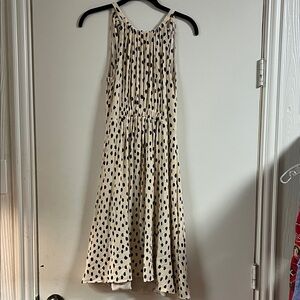 Kate Spade Black and Cream Spotted Dress